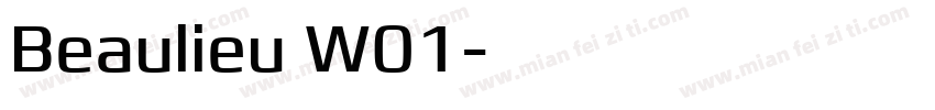 Beaulieu W01字体转换